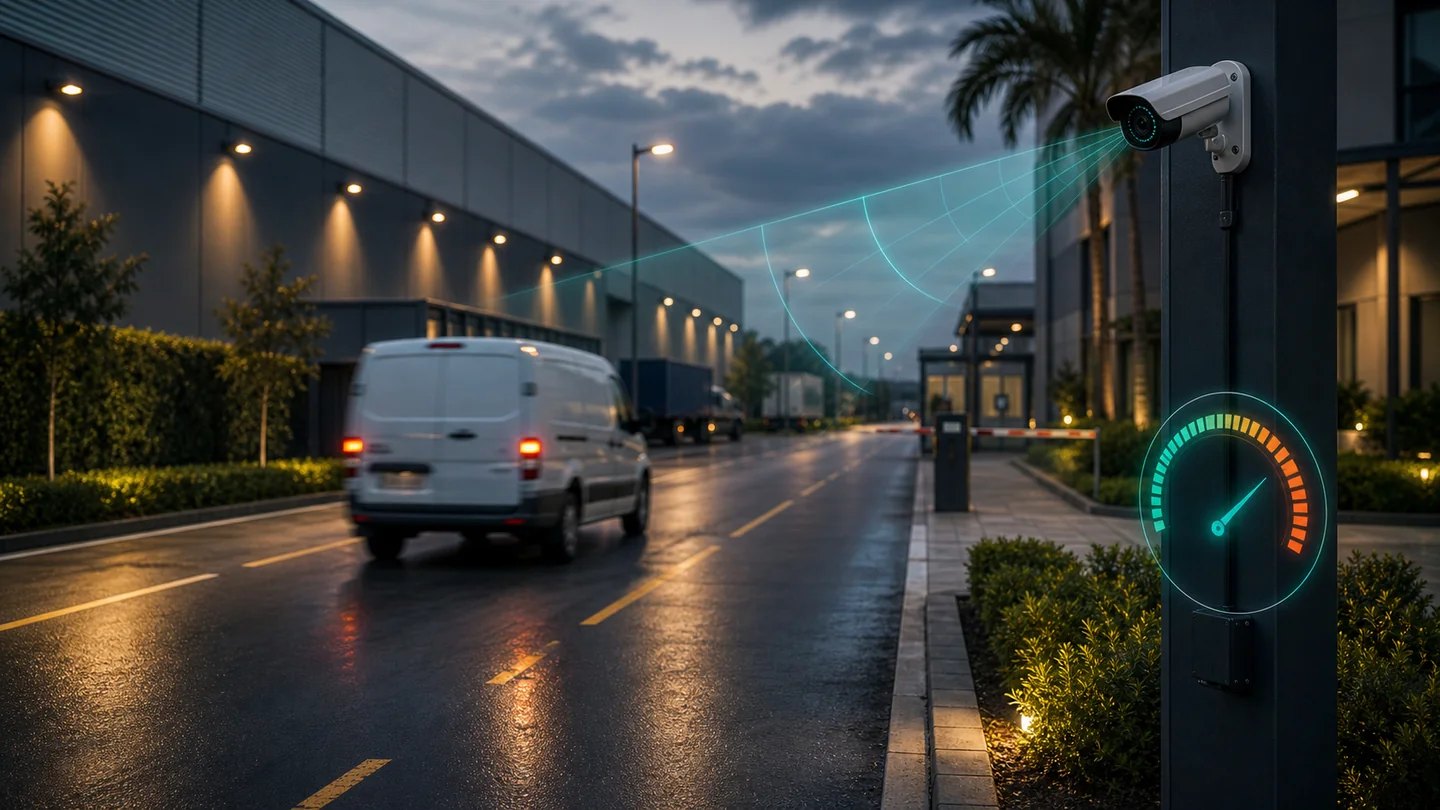 Radar de velocidade por câmera para vias internas de condomínios e empresas